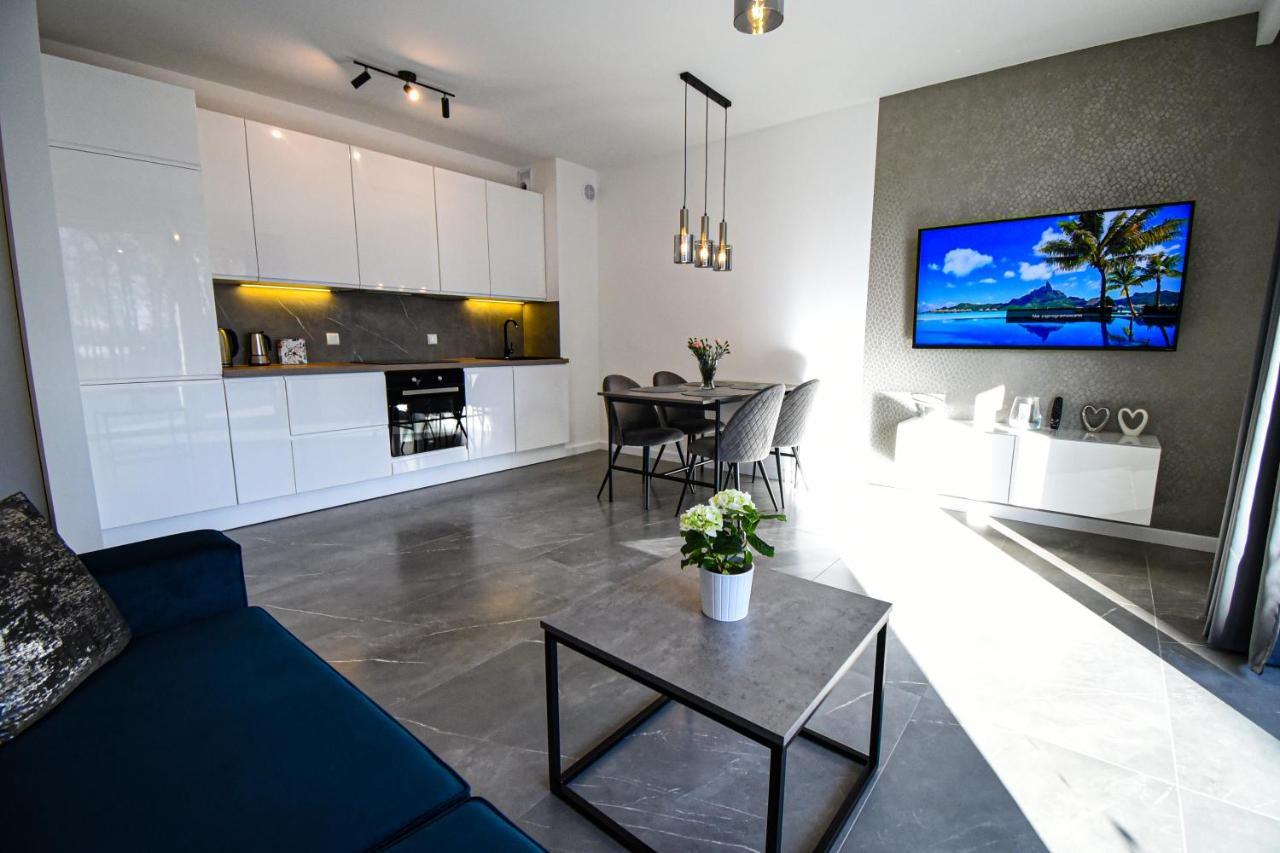 Apartament Villa Park Przy Plazy Z Widokiem Na Jezioro, Taras 50 M2 Ostróda Eksteriør billede